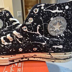 Converse Chuck Taylor All Star 70 High Men Sz 12 Paint Splatter A01171C NEW RARE